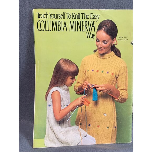 Teach Yourself To Knit The Easy Columbia-Minerva Way Book 770 - Picture 2 of 2